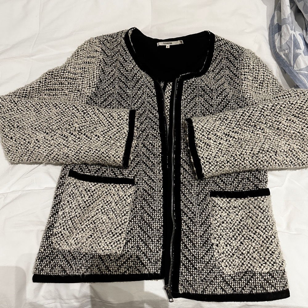 Tularosa Velvet Trimmed Blazer